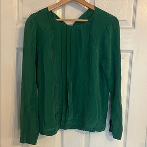 100% silk Green Women's Top